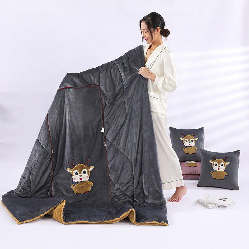 HKM-908051 Multifunctional Folding Back Seat Cushion with Cartoon Anime Design
