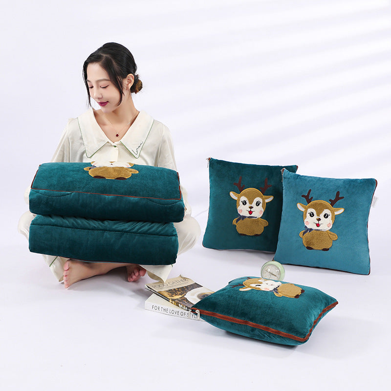 HKM-908051 Multifunctional Folding Back Seat Cushion with Cartoon Anime Design
