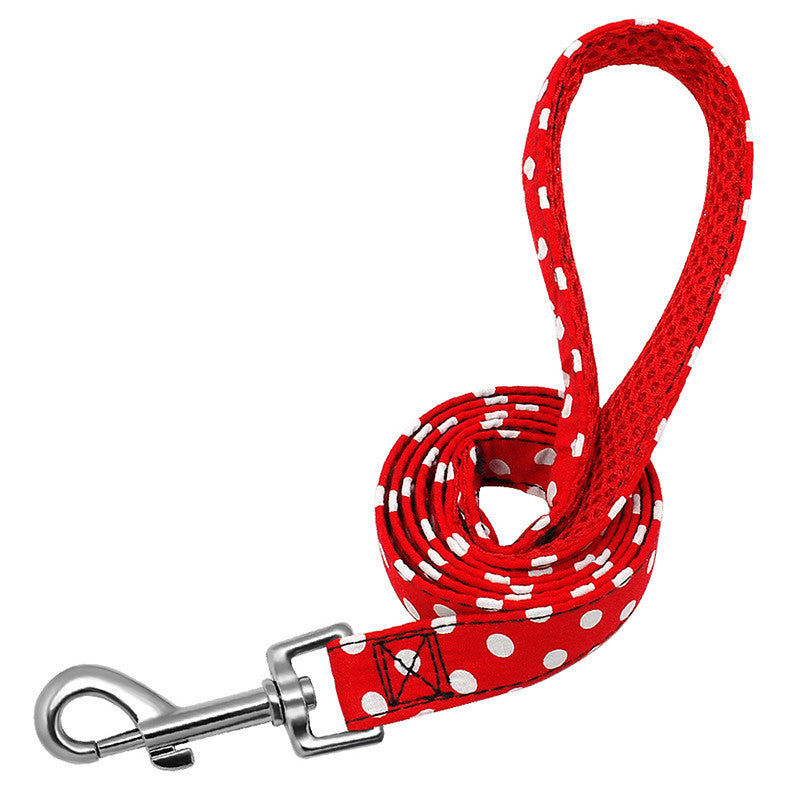 HKM-908115 Full Reflection Nylon Braided Dog Leash - 1.5m Traction Rope for Medium-Sized Dogs in Various Colors