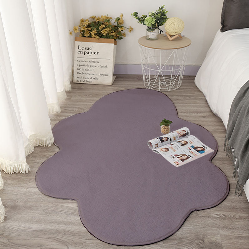 HKM-908179 White Cloud Floor Mat - Japanese and Korean Style, Versatile for Bedroom, Living Room, Bathroom, and More, Available in Multiple Sizes