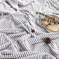 HKM-908243 Cozy Fleece Nap Blanket with Back Printing – Available in Various Sizes and Colors