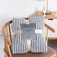 HKM-908243 Cozy Fleece Nap Blanket with Back Printing – Available in Various Sizes and Colors