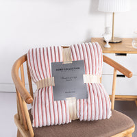 HKM-908243 Cozy Fleece Nap Blanket with Back Printing – Available in Various Sizes and Colors