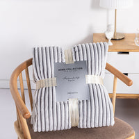 HKM-908243 Cozy Fleece Nap Blanket with Back Printing – Available in Various Sizes and Colors