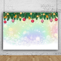 HKM-908371 Christmas Red Wall Background with Snowflake Design for Photography - 120x80cm Fabric