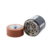HKM-908435 Multi-Function Zinc Alloy 55mm Grinder with Keychain and Storage Features