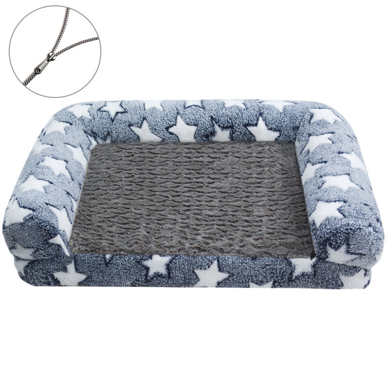 HKM-908435 Removable and Washable Cartoon Footprint Dog House Pet Sofa with Multiple Designs