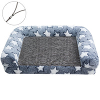 HKM-908435 Removable and Washable Cartoon Footprint Dog House Pet Sofa with Multiple Designs