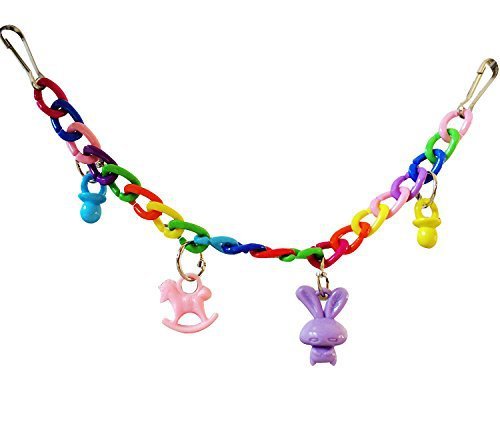 HKM-908499 Acrylic Chain Suspension Swing Toy for Birds