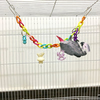 HKM-908499 Acrylic Chain Suspension Swing Toy for Birds
