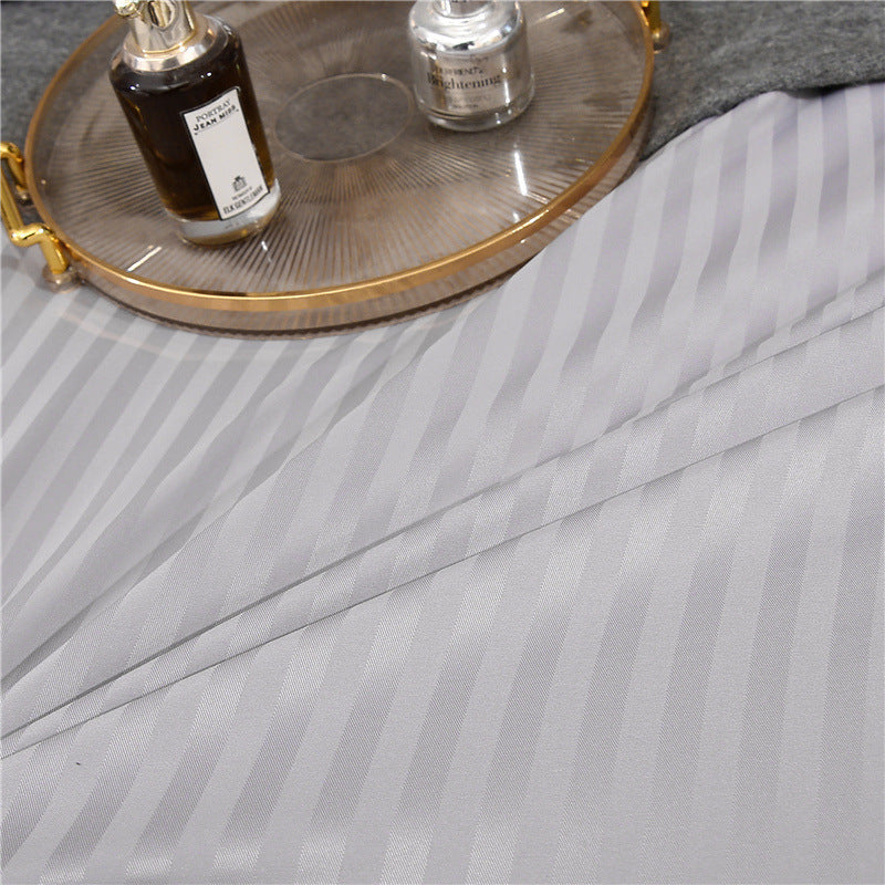 HKM-908563 Geometric Pattern Flower Bedding Set with Quilt Cover and Pillowcases, Multiple Sizes Available
