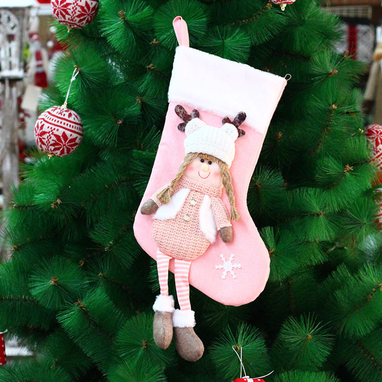 HKM-908691 Knitted Fabric Doll Gift Bag in Various Styles and Colors for Holiday Gifting