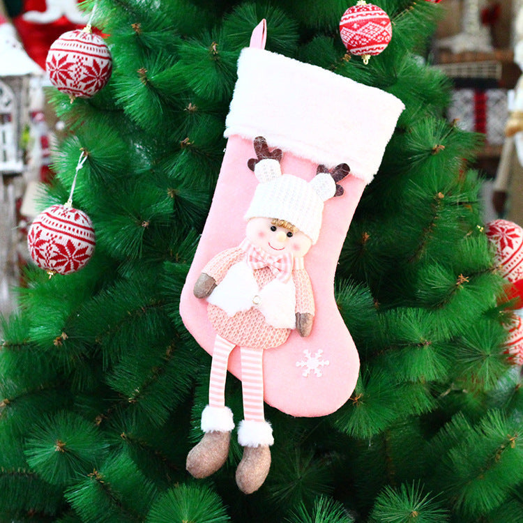 HKM-908691 Knitted Fabric Doll Gift Bag in Various Styles and Colors for Holiday Gifting