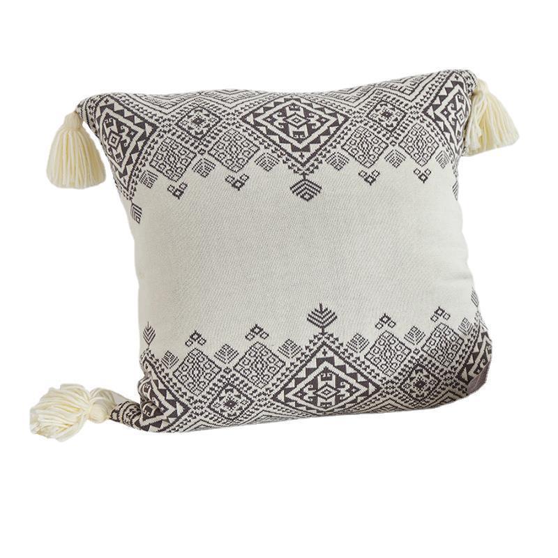 HKM-908691 Modern Geometric Abstract Dark Polyester Cushion Pillowcase 45x45cm