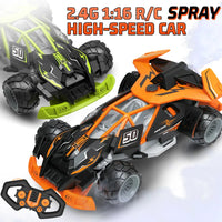 HKM-908819 Remote Control Spray RC Racing Car with Drift Capability for Indoor and Outdoor Play - YD898-MJ1850 Model
