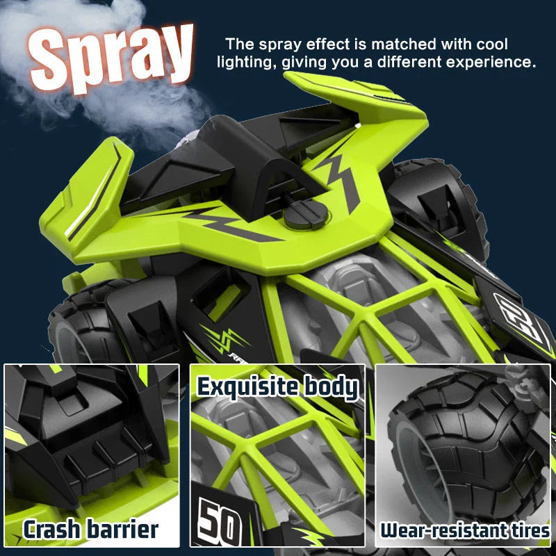 HKM-908819 Remote Control Spray RC Racing Car with Drift Capability for Indoor and Outdoor Play - YD898-MJ1850 Model