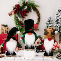 HKM-909011 Christmas Gnome Dolls for Home Decoration - 30X19cm Polyester Ragdoll