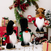 HKM-909011 Christmas Gnome Dolls for Home Decoration - 30X19cm Polyester Ragdoll