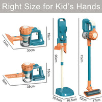 HKM-909075 3-in-1 Toddler Pretend Play Vacuum Cleaning Set for Kids Ages 2-13