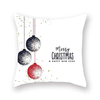 HKM-909075 Christmas Short Plush Digital Print Sofa Pillowcase - 45x45cm