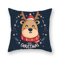 HKM-909075 Christmas Short Plush Digital Print Sofa Pillowcase - 45x45cm