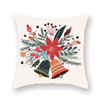HKM-909075 Christmas Short Plush Digital Print Sofa Pillowcase - 45x45cm