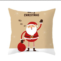 HKM-909075 Christmas Short Plush Digital Print Sofa Pillowcase - 45x45cm