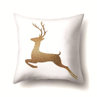 HKM-909075 Christmas Short Plush Digital Print Sofa Pillowcase - 45x45cm