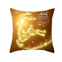 HKM-909075 Christmas Short Plush Digital Print Sofa Pillowcase - 45x45cm