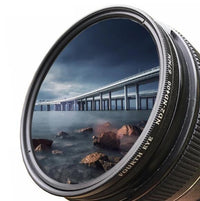 HKM-909139 Adjustable ND Camera Filter 37mm-82mm for Light Control and Long Exposure Photography
