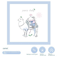 HKM-909395 Animal Pattern Bamboo Cotton Gauze Baby Blanket - 120x120cm for Year-Round Comfort