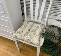 HKM-909459 Retro Nostalgic Thickened Cloth Seat Cushion with Non-slip Straps - 40X40cm