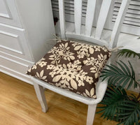 HKM-909459 Retro Nostalgic Thickened Cloth Seat Cushion with Non-slip Straps - 40X40cm