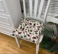 HKM-909459 Retro Nostalgic Thickened Cloth Seat Cushion with Non-slip Straps - 40X40cm