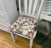 HKM-909459 Retro Nostalgic Thickened Cloth Seat Cushion with Non-slip Straps - 40X40cm