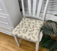 HKM-909459 Retro Nostalgic Thickened Cloth Seat Cushion with Non-slip Straps - 40X40cm
