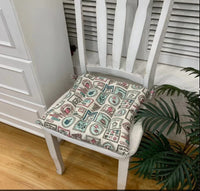 HKM-909459 Retro Nostalgic Thickened Cloth Seat Cushion with Non-slip Straps - 40X40cm
