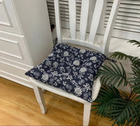 HKM-909459 Retro Nostalgic Thickened Cloth Seat Cushion with Non-slip Straps - 40X40cm