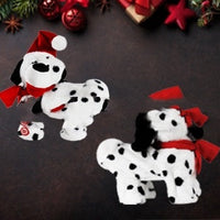 HKM-909523 Dancing Christmas Dog Toy with Singing and Twisting Features in Plastic and Cloth