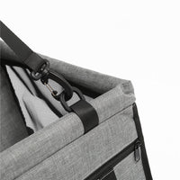 HKM-909587 Car Pet Seat Cushion with Safety Straps - Anti-Dirty Travel Nest for Dogs in Grey