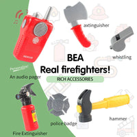 HKM-909651 Firefighter Pretend Play Set with Uniform and Safety Tools for Kids 5 Years and Up