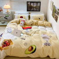 HKM-909715 Pure Cotton 3D Printed Floral and Plant Design Bedding Set – Available in Multiple Sizes