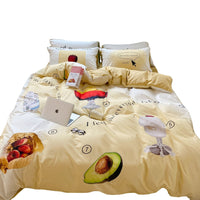 HKM-909715 Pure Cotton 3D Printed Floral and Plant Design Bedding Set – Available in Multiple Sizes