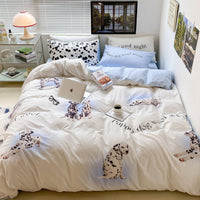 HKM-909715 Pure Cotton 3D Printed Floral and Plant Design Bedding Set – Available in Multiple Sizes