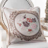 HKM-909779 European Style Jacquard Cushion Cover - 48x48cm Pillowcase