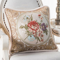 HKM-909779 European Style Jacquard Cushion Cover - 48x48cm Pillowcase