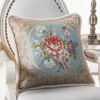 HKM-909779 European Style Jacquard Cushion Cover - 48x48cm Pillowcase