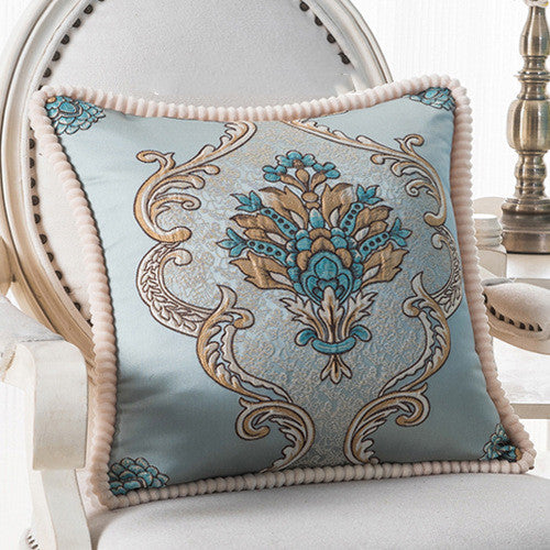 HKM-909779 European Style Jacquard Cushion Cover - 48x48cm Pillowcase