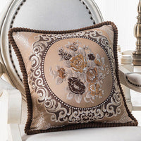 HKM-909779 European Style Jacquard Cushion Cover - 48x48cm Pillowcase