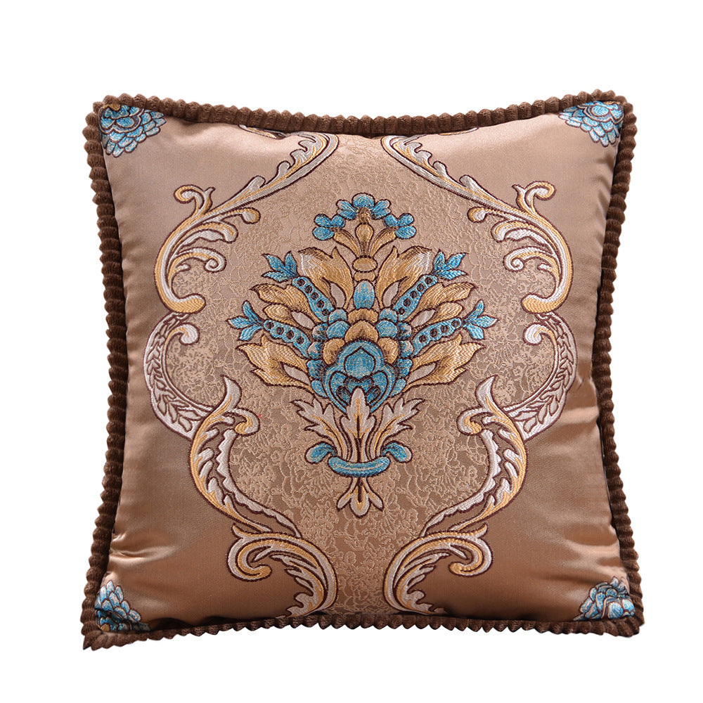 HKM-909779 European Style Jacquard Cushion Cover - 48x48cm Pillowcase
